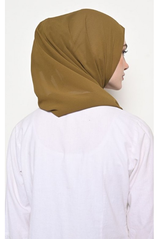 Pasmina Cerutti Baby Doll Jahit Tepi Olive